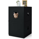 2-tier Litter Hidden Cat House With Anti-toppling Device