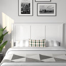 Full Wood Headboard Flat Panel with Pre-drilled Holes and Height Adjustment