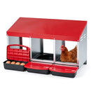 3-Compartment Roll Away Metal Chicken Nesting Box