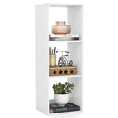 3 Cube Bookshelf with Back Guardrail for Living Room Bedroom