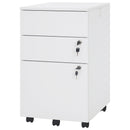 3 Drawer Filing Cabinet Locking Pedestal Desk