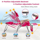3-IN-1 Foldable Beach Chair with Footrest and Adjustable Backrest