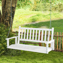 3-Person Wooden Outdoor Porch Swing with 800 lbs Weight Capacity