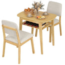 3-Piece Dining Table Set for 2 with Upholstered Chairs