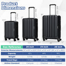 3-Piece Hardside Luggage Set (20/24/28 Inch) Lightweight with 3-Digital Lock