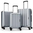 3-Piece Hardside Luggage Set (20/24/28 Inch) Lightweight with 3-Digital Lock
