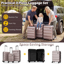3-Piece Hardside Luggage Set 20/24/28 Inch Lightweight Hardside Suitcases