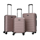 3-Piece Hardside Luggage Set Lightweight Hardside Suitcases with 8-Spinner Wheels