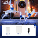 3 Pieces Lighted Christmas Reindeer Family Set with 255 Lights