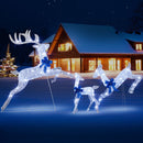 3 Pieces Lighted Christmas Reindeer Family Set with 255 Lights