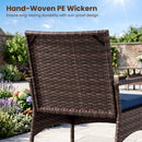 3-Piece Rocking Bistro Set with Cushions & Side Table
