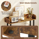 3-Tier Bookshelf with Anti-Tipping Kit and Industrial Storage Unit for Living Room