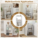 3-Tier Bookshelf with Open Storage Compartments
