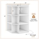 3-Tier Corner Cabinet with Charging Station for Bedroom
