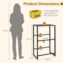 3-Tier Drink Crate Rack with Shelf for Beer and Water for Kitchen and Garage