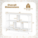 3-Tier Horizontal Cubby Bookshelf with Open Shelves