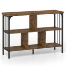 3-Tier Horizontal Cubby Bookshelf with Open Shelves