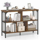 3-Tier Horizontal Cubby Bookshelf with Open Shelves