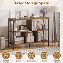 3-Tier Horizontal Cubby Bookshelf with Open Shelves