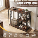 3-Tier Baker's Rack with Open Shelves - Rustic Brown