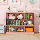 3-Tier Open Bookcase with 8 Cube Storage Shelves