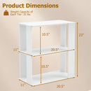 3-Tier Stackable Shoe Rack Set of 2 - White