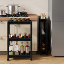 3-Tier Slim Rolling Storage Cart 2-Pack Mobile Bathroom Organizer with Wheels