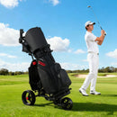 3 Wheel Golf Bag Cart with Adjustable Handle and 9 Speed Settings