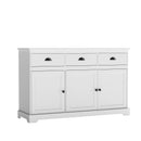 3 Drawers Sideboard Buffet Storage with Adjustable Shelves