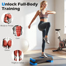 3-in-1 Aerobic Step Platform with Risers and Balance Trainers