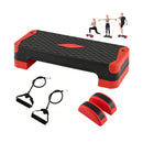3-in-1 Aerobic Step Platform with Risers and Balance Trainers