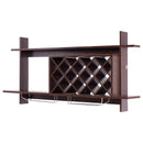 3-in-1 Dining Set: Windsor Chairs Industrial Sideboard & Wall-Mount Wine Rack Combo