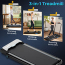 3 in 1 Folding Treadmill with Remote Control and LED Display