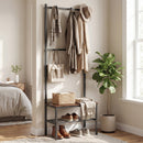 3-in-1 Hall Tree Freestanding Entryway Bench with Hooks