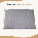 3-in-1 Convertible Bean Bag Chair with Corduroy Fabric