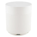 Outdoor Cooler Side Table with Fluted Design - 6.2 Gallon