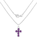 1.44 Carat Genuine Amethyst .925 Sterling Silver Pendant