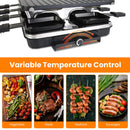 Raclette Grill for 8 People with Reversible Non-Stick Griddle
