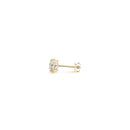 1/2 cttw Lab Grown Round Diamond Stud Earrings 14k Yellow Gold (G/VS2)