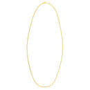 Double Extendable Cable Chain in 14k Yellow Gold (1.40 mm)