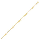 14k Yellow Gold Infinity Ankle Bracelet