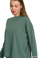 Zenana Viscose Sweater Top & Pants Set