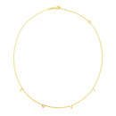 14k Two Tone Gold Love Necklace