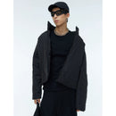 Mens Stylish American-Style Retro Stand-Collar Cotton Jacket
