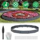 Plastic Landscape Edging 16FT Cobblestone Garden Border Kit