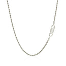 Sterling Silver 1.4mm Diamond Cut Rope Style Chain