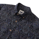 Men's Hawaiian Shirt Symmetrical Aesthetics Cotton Button-down Long Sleeve Aloha Shirt