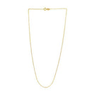 Adjustable Cable Chain in 14k Yellow Gold (0.97 mm)