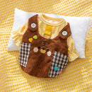 Autumn And Winter Dog Small Animal Two-legged Overalls Suit