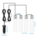 4Pcs Car Interior LED Atmosphere Light Car Charge Decorative Lamp DC 12V Blue Light